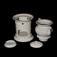Tisanire-veilleuse en porcelaine